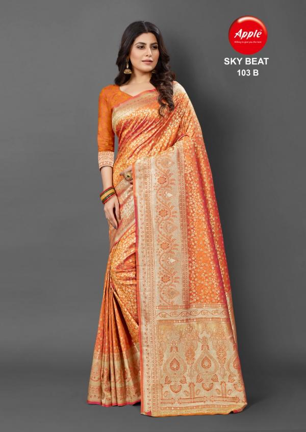 Apple Sky Beat 103 Festival Wear Silk Saree Collction